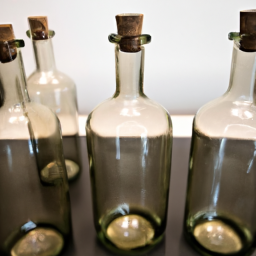 750ml glass liquor bottles with corks