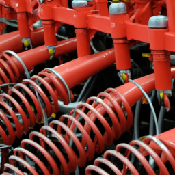 Agricultural machinery coil springs for plows and cultivators