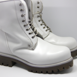 white safety boots