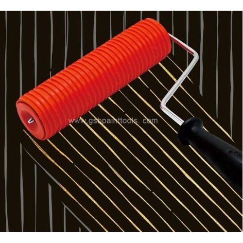 7&quot;DIY Patterned Decorative Rubber Texture chaotic Paint Roller with Plastic Handle