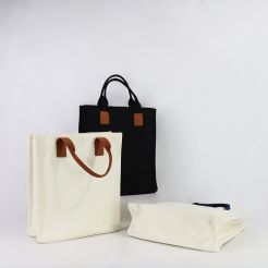 Premium Unisex Canvas Messenger Bag with Detachable Strap